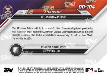 2024 Topps Now Road to Opening Day Houston Astros - Blue #OD-104 Kyle Tucker Back