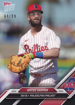 2024 Topps Now Road to Opening Day Philadelphia Phillies - Black #OD-181 Bryce Harper Front