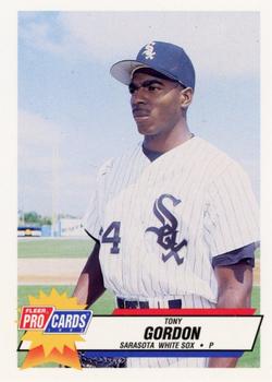 1993 Fleer ProCards Sarasota White Sox SGA #1364 Tony Gordon Front