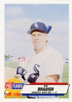 1993 Fleer ProCards Sarasota White Sox SGA #1375 Mike Bradish Front