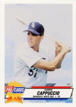 1993 Fleer ProCards Sarasota White Sox SGA #1381 Carmine Cappuccio Front