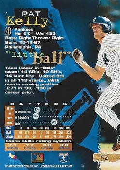 1994 Stadium Club - First Day Issue #52 Pat Kelly Back