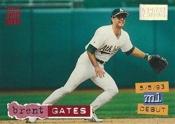 1994 Stadium Club - First Day Issue #65 Brent Gates Front