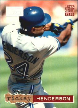 1994 Stadium Club - First Day Issue #107 Rickey Henderson Front
