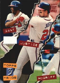 1994 Stadium Club - First Day Issue #111 Ron Gant / David Justice / Fred McGriff Front