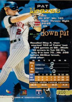 1994 Stadium Club - First Day Issue #210 Pat Meares Back