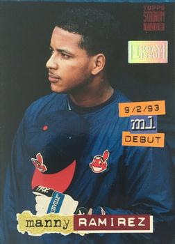 1994 Stadium Club - First Day Issue #320 Manny Ramirez Front