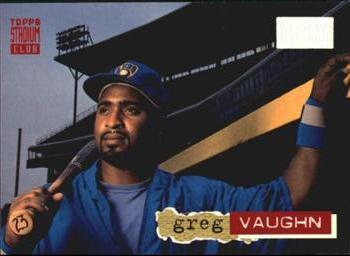 1994 Stadium Club - First Day Issue #378 Greg Vaughn Front