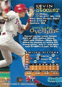 1994 Stadium Club - First Day Issue #444 Kevin Stocker Back