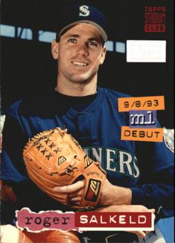 1994 Stadium Club - First Day Issue #495 Roger Salkeld Front