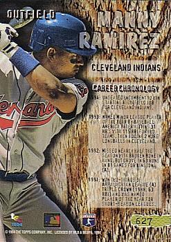 1994 Stadium Club - First Day Issue #627 Manny Ramirez Back