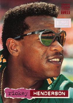1994 Stadium Club - First Day Issue #654 Rickey Henderson Front