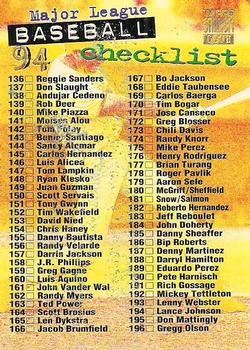 1994 Stadium Club - Golden Rainbow #270 Checklist 136-270 Front