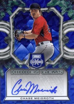 2023 Panini Elite Extra Edition - Hidden Gems Blue Signatures #HG-CMD Chase Meidroth Front
