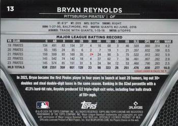 2024 Topps Chrome Black #13 Bryan Reynolds Back
