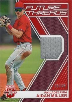 2023 Panini Elite Extra Edition - Future Threads Red #FT-AM Aidan Miller Front