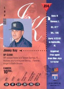 1994 Studio #214 Jimmy Key Back