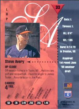 1994 Studio #33 Steve Avery Back