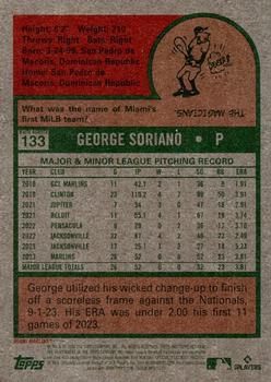 2024 Topps Heritage - White Border #133 George Soriano Back