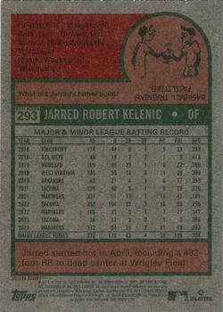 2024 Topps Heritage - Red Border #293 Jarred Kelenic Back