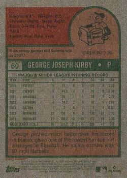 2024 Topps Heritage - Black Border #60 George Kirby Back