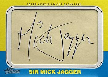 2024 Topps Heritage - 1975 Celebrity Cut Signatures #75CCS-SJ Mick Jagger Front