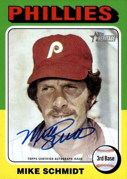 2024 Topps Heritage - Real One Autographs #75RO-MS Mike Schmidt Front