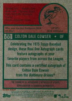 2024 Topps Heritage - Real One Autographs #ROA-CC Colton Cowser Back