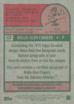 2024 Topps Heritage - Real One Autographs #ROA-RF Rollie Fingers Back