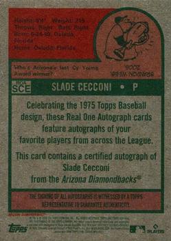 2024 Topps Heritage - Real One Autographs #ROA-SCE Slade Cecconi Back