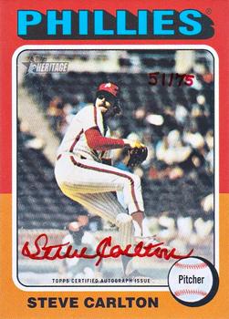 2024 Topps Heritage - Real One Autographs Special Edition Red Ink #ROA-SC Steve Carlton Front