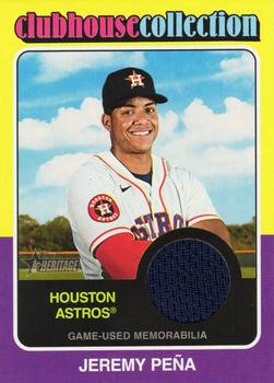 2024 Topps Heritage - Clubhouse Collection Relics #CCR-RJPE Jeremy Peña Front