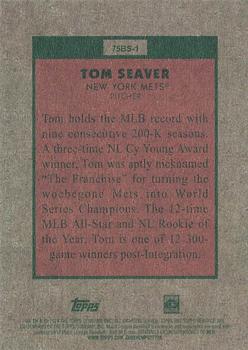 2024 Topps Heritage - 1975 Baseball Sensations #75BS-1 Tom Seaver Back