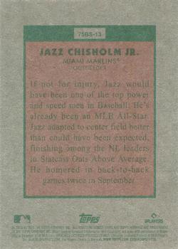 2024 Topps Heritage - 1975 Baseball Sensations Gold Foil #75BS-13 Jazz Chisholm Jr. Back