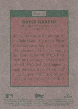 2024 Topps Heritage - 1975 Baseball Sensations Gold Foil #75BS-18 Bryce Harper Back