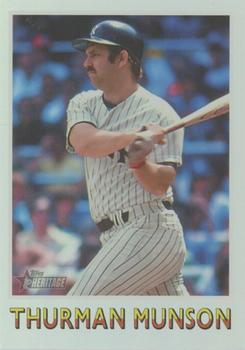 2024 Topps Heritage - 1975 Baseball Sensations Platinum Foil #75BS-5 Thurman Munson Front