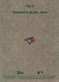2024 Topps Heritage - 1975 Topps Zoo's Who Stick-Ons #75Z-5 Toronto Blue Jays Back