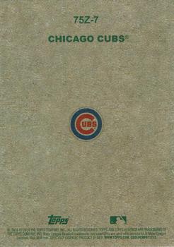 2024 Topps Heritage - 1975 Topps Zoo's Who Stick-Ons #75Z-7 Chicago Cubs Back