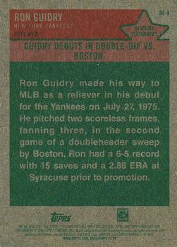 2024 Topps Heritage - Baseball Flashbacks #BF-8 Ron Guidry Back