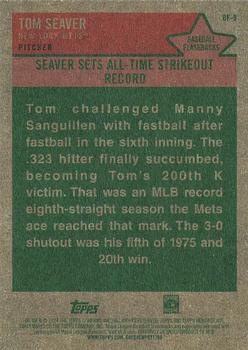 2024 Topps Heritage - Baseball Flashbacks #BF-9 Tom Seaver Back