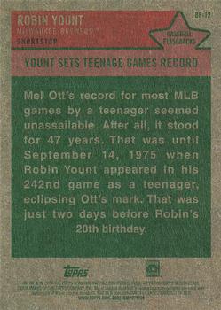 2024 Topps Heritage - Baseball Flashbacks #BF-12 Robin Yount Back