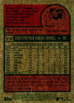 2024 Topps Heritage - Chrome #316 Christopher Morel Back