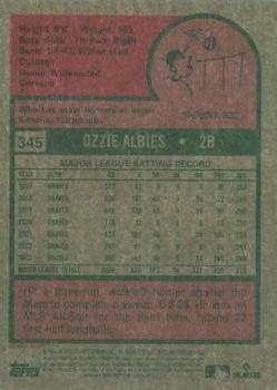 2024 Topps Heritage - Chrome #345 Ozzie Albies Back