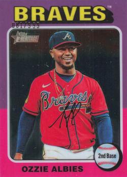 2024 Topps Heritage - Chrome #345 Ozzie Albies Front