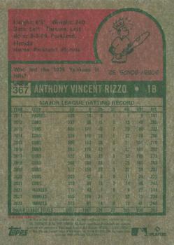 2024 Topps Heritage - Chrome Refractors #367 Anthony Rizzo Back
