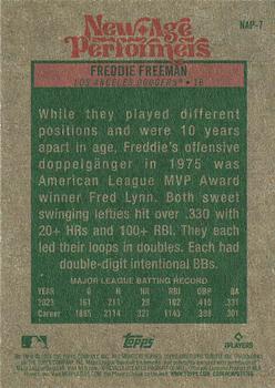 2024 Topps Heritage - New Age Performers #NAP-7 Freddie Freeman Back