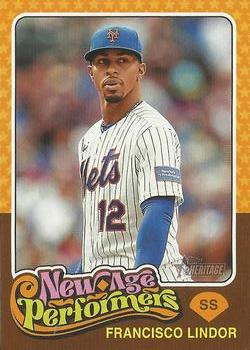 2024 Topps Heritage - New Age Performers #NAP-11 Francisco Lindor Front