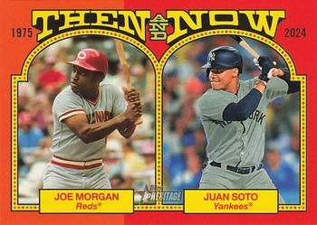 2024 Topps Heritage - Then and Now #TAN-3 Joe Morgan / Juan Soto Front