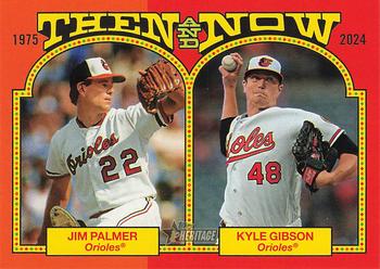 2024 Topps Heritage - Then and Now #TAN-4 Kyle Gibson / Jim Palmer Front