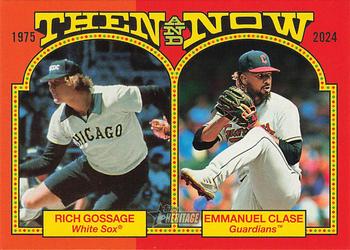 2024 Topps Heritage - Then and Now #TAN-6 Rich Gossage / Emmanuel Clase Front